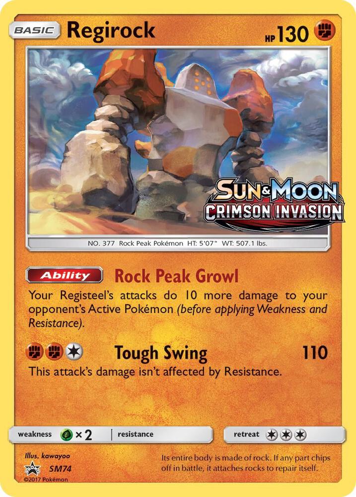 Regirock - SM74 (Prerelease) [SM Promos] SM74