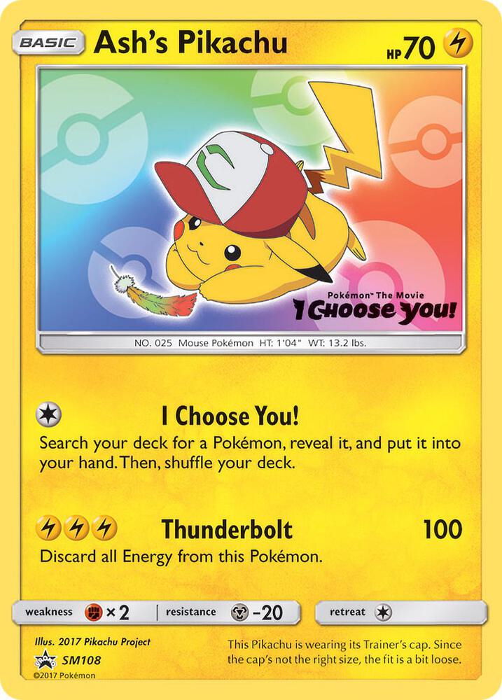 Ash's Pikachu - SM108 [SM Promos] SM108