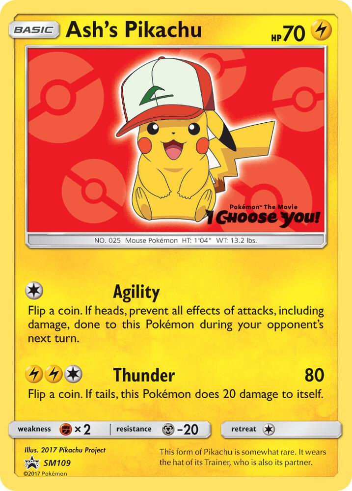 Ash's Pikachu - SM109 [SM Promos] SM109