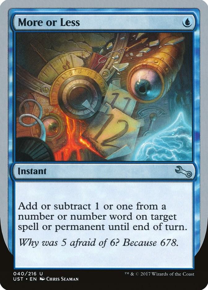 More or Less [Unstable] 40