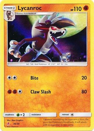 Lycanroc (#30 Holofoil) [SM Trainer Kit: Lycanroc & Alolan Raichu] 30/30