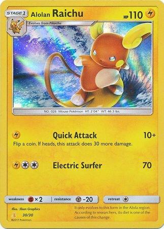 Alolan Raichu (#30 Holofoil) [SM Trainer Kit: Lycanroc & Alolan Raichu] 30/30