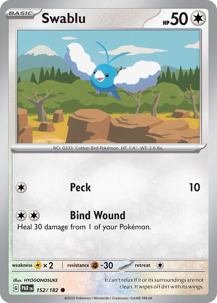 Swablu - 152/182 Paradox Rift