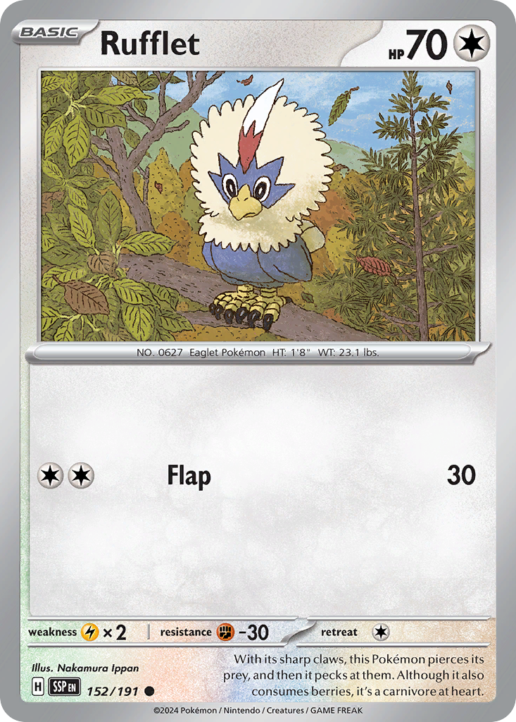 Rufflet - 152/191 Surging Sparks