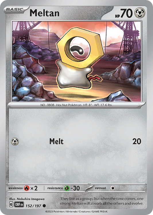 Meltan - 152/197 Obsidian Flames