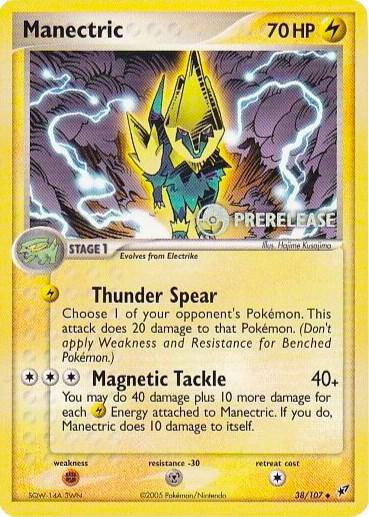 Manectric - 38/107 (Prerelease) [Nintendo Promos] 38/107
