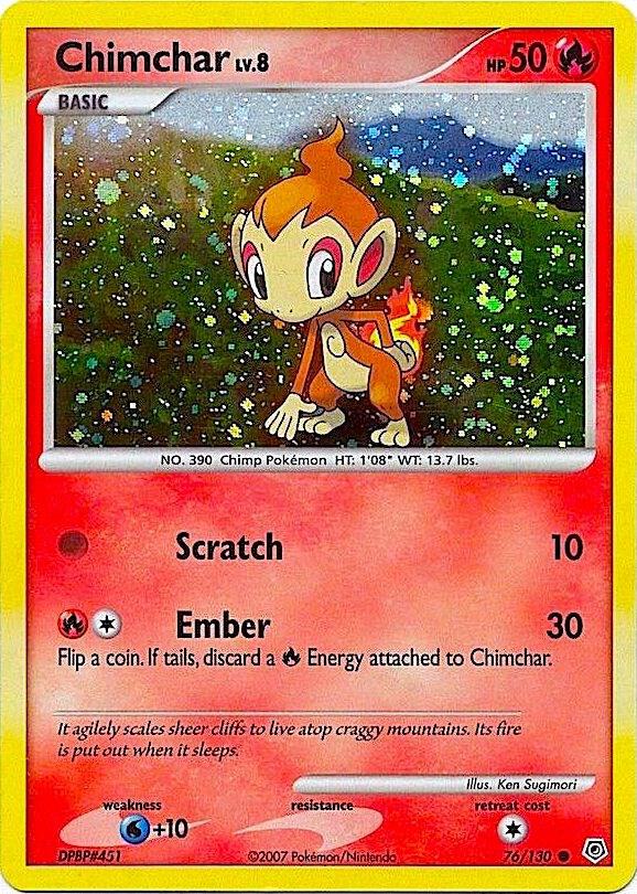 Chimchar - 76/130 (Cosmos Holo) [Miscellaneous Cards & Products] 076/130
