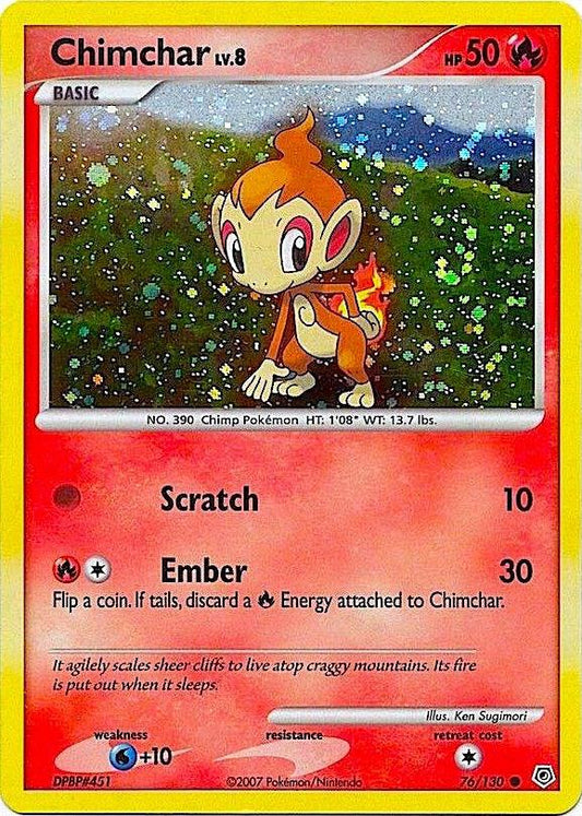 Chimchar - 76/130 (Cosmos Holo) [Miscellaneous Cards & Products] 076/130
