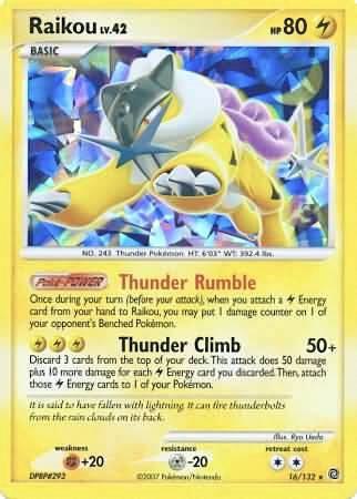 Raikou - 16/132 (Cracked Ice Holo) [Miscellaneous Cards & Products] 016/132