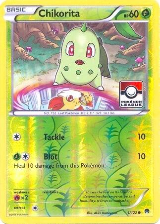 Chikorita - 1/122 (Pokemon League) [League & Championship Cards] 001/122
