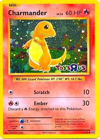 Charmander - 9/108 (Toys R Us Promo) [Miscellaneous Cards & Products] 009/108