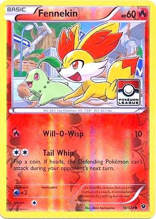 Fennekin - 10/124 (Pokemon League) [League & Championship Cards] 010/124