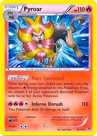 Pyroar - 12/119 (Cosmos Holo) [Blister Exclusives] 012/119