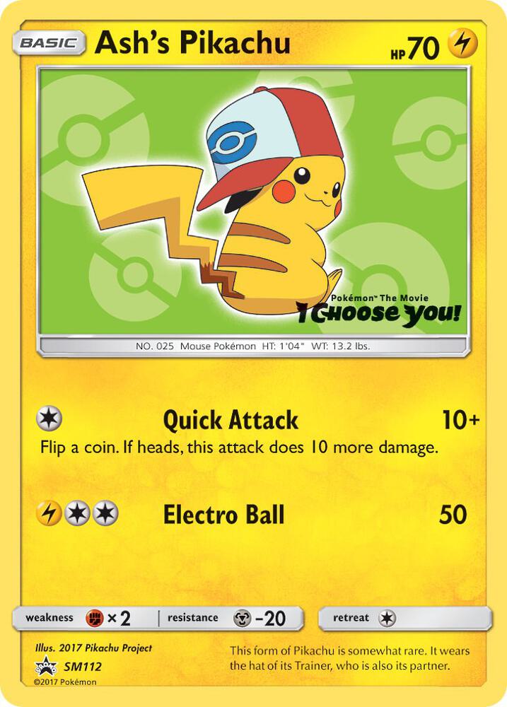 Ash's Pikachu - SM112 [SM Promos] SM112