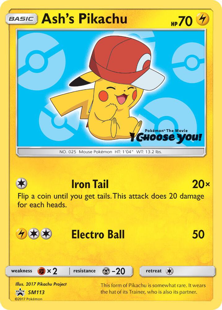 Ash's Pikachu - SM113 [SM Promos] SM113