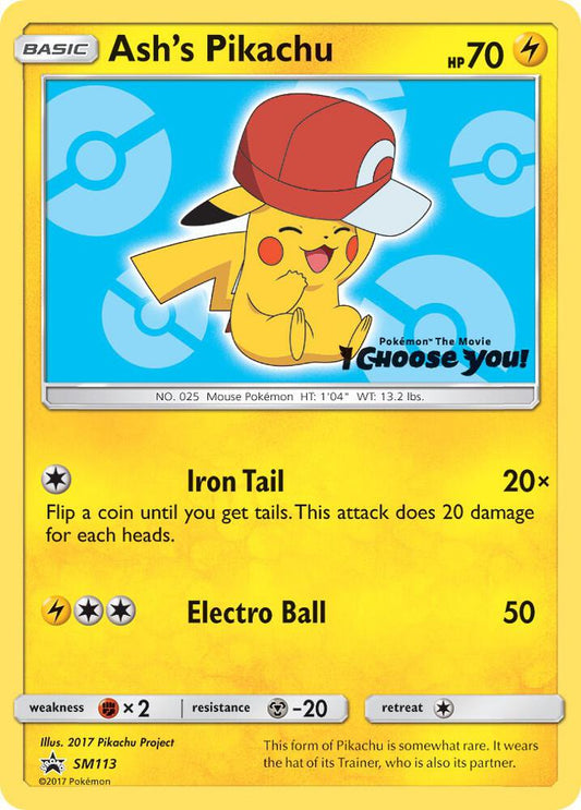 Ash's Pikachu - SM113 [SM Promos] SM113