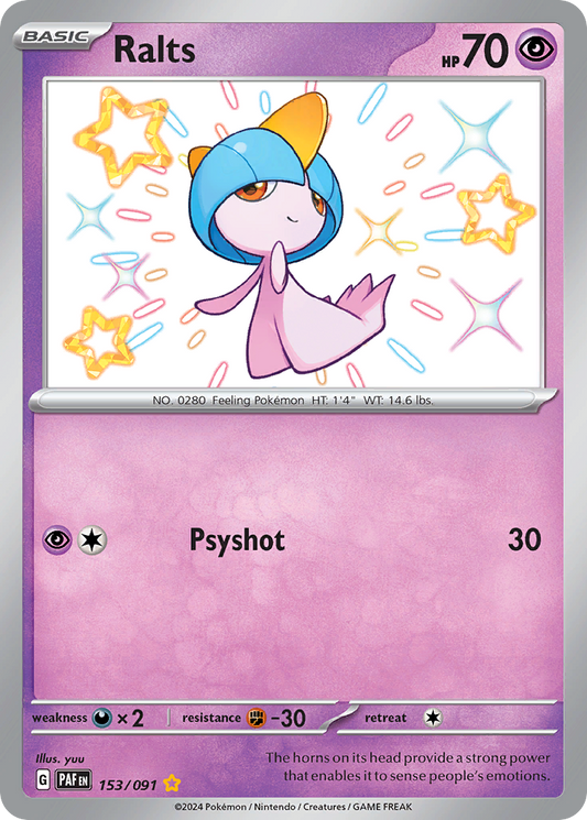 Ralts - 153/91 Paldean Fates