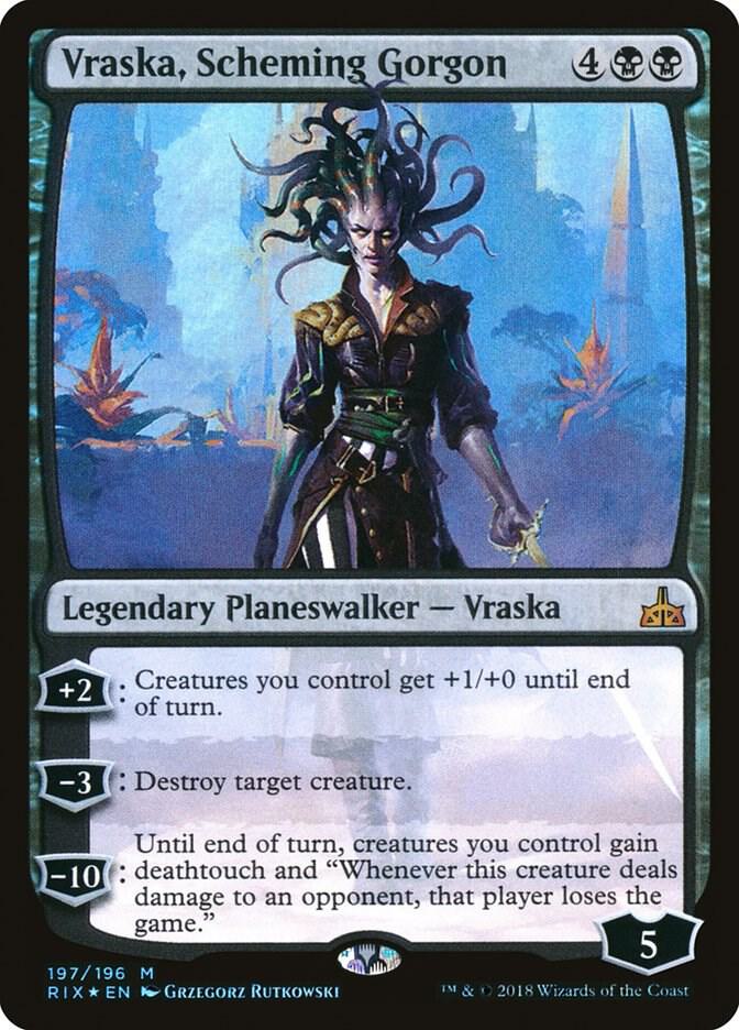 Vraska, Scheming Gorgon [Rivals of Ixalan] 197