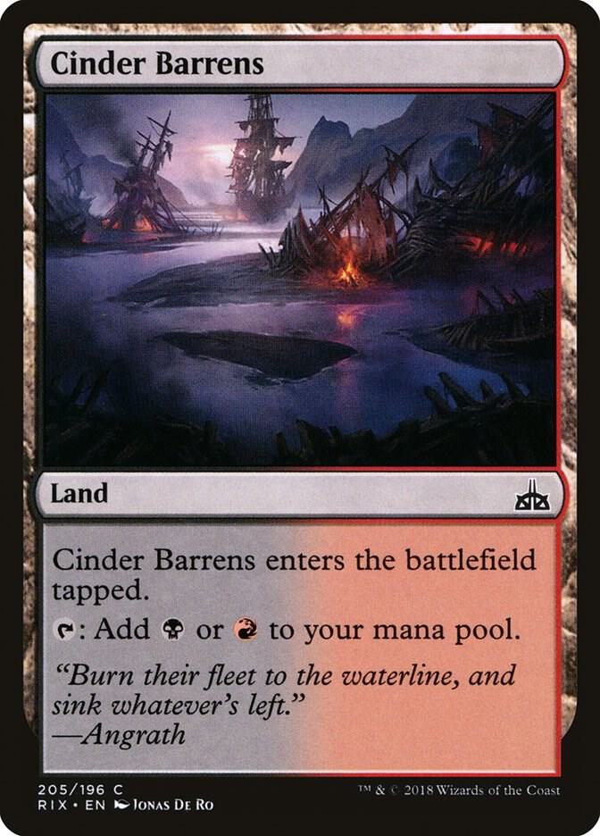 Cinder Barrens [Rivals of Ixalan] 205