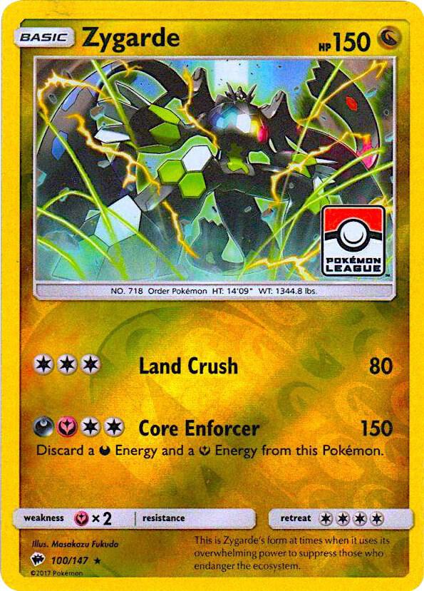 Zygarde - 100/147 (Pokemon League) [League & Championship Cards] 100/147