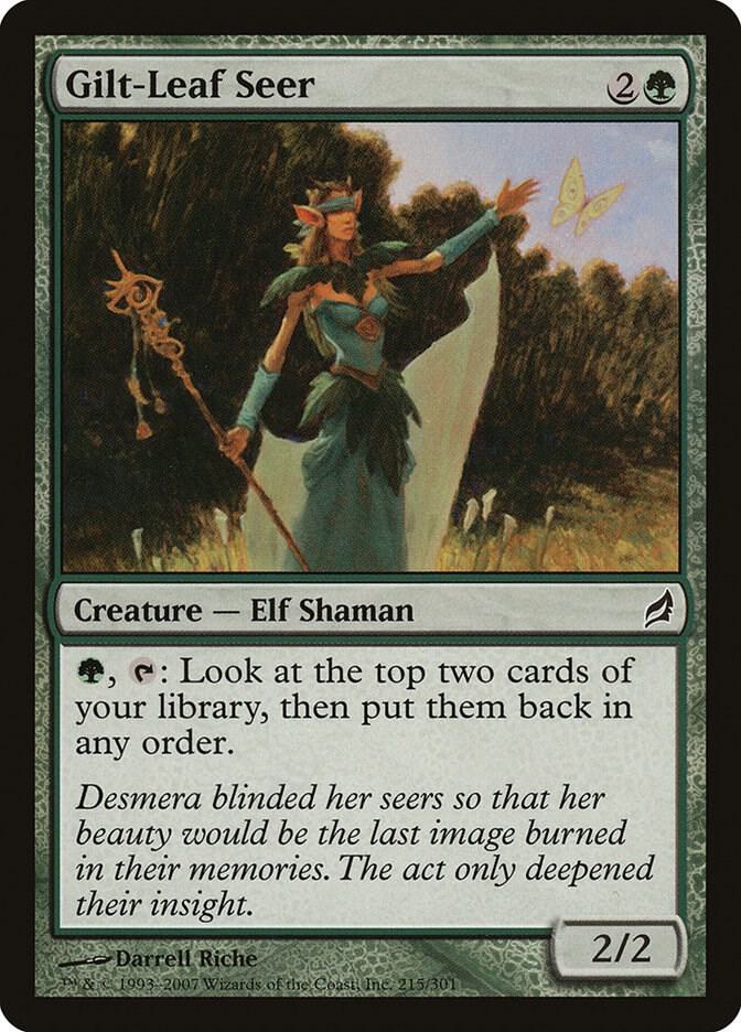 Gilt-Leaf Seer [Lorwyn] 215
