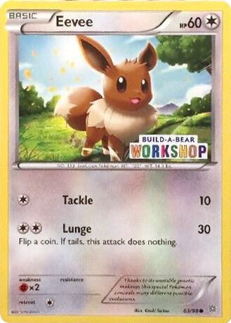 Eevee - 63/98 (Build-A-Bear Workshop Exclusive) [Miscellaneous Cards & Products] 063/098