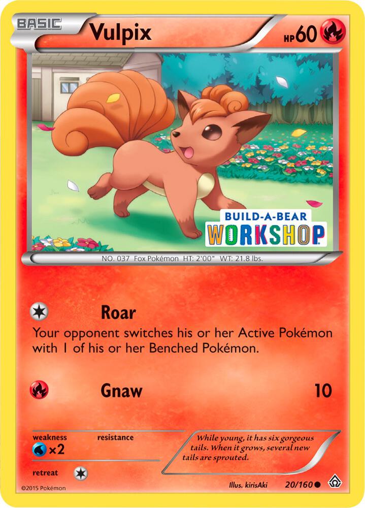 Vulpix - 20/160 (Build-A-Bear Workshop Exclusive) [Miscellaneous Cards & Products] 020/160