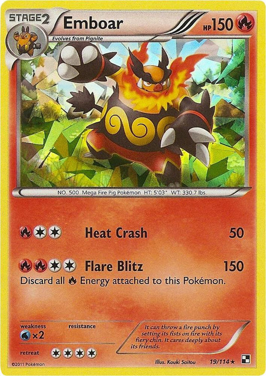 Emboar - 19/114 (Cracked Ice Holo) [Deck Exclusives] 019/114