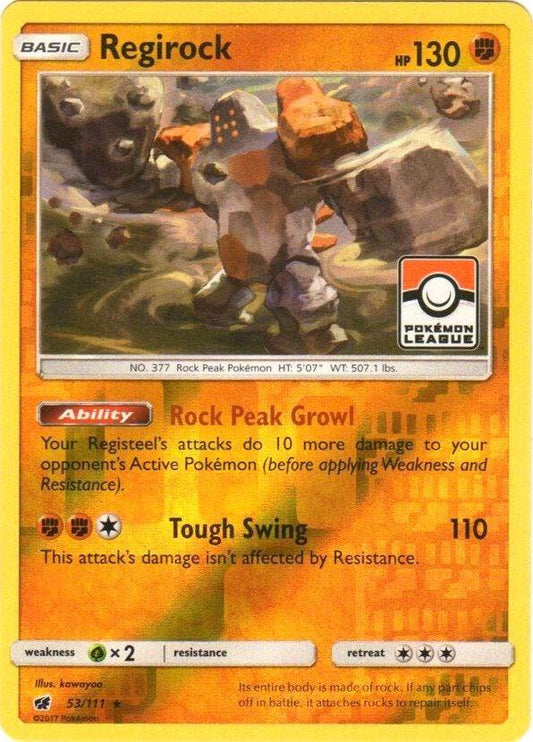Regirock - 53/111 (Pokemon League) [League & Championship Cards] 053/111