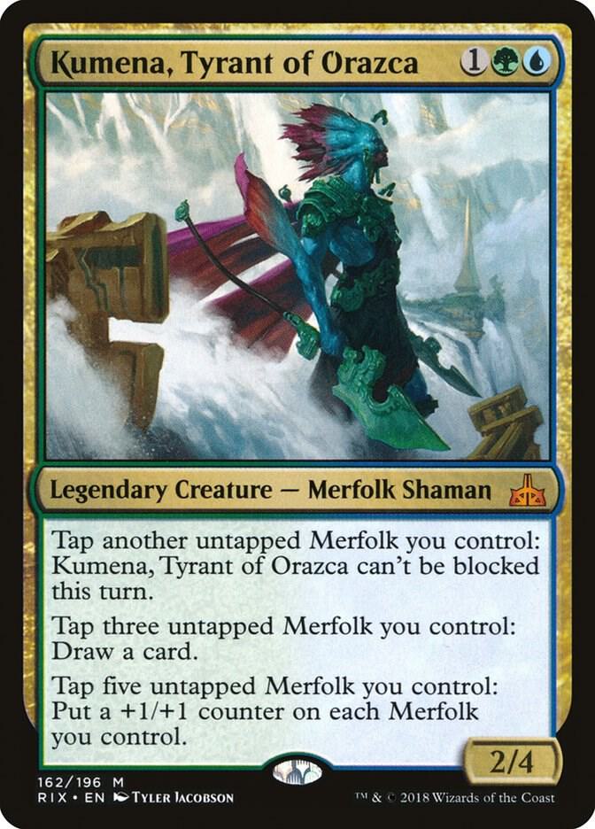 Kumena, Tyrant of Orazca [Rivals of Ixalan] 162