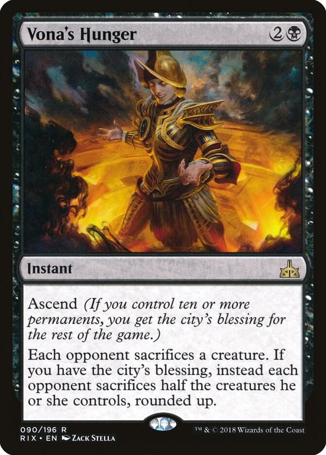 Vona's Hunger [Rivals of Ixalan] 90