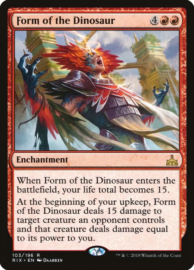 Form of the Dinosaur [Rivals of Ixalan] 103