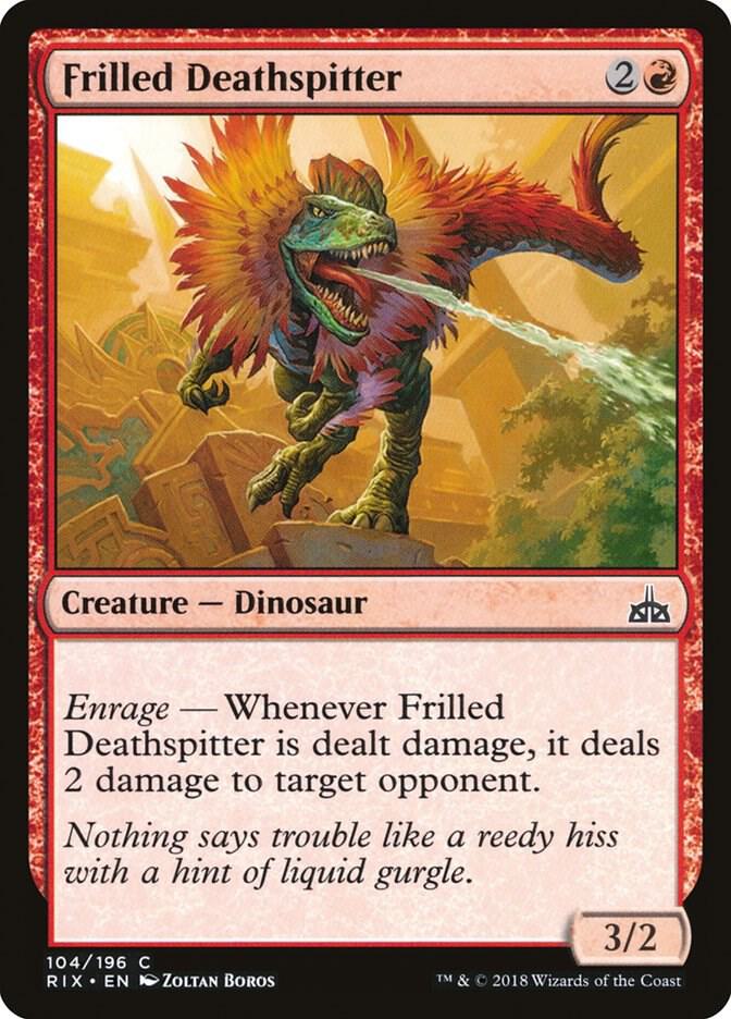 Frilled Deathspitter [Rivals of Ixalan] 104