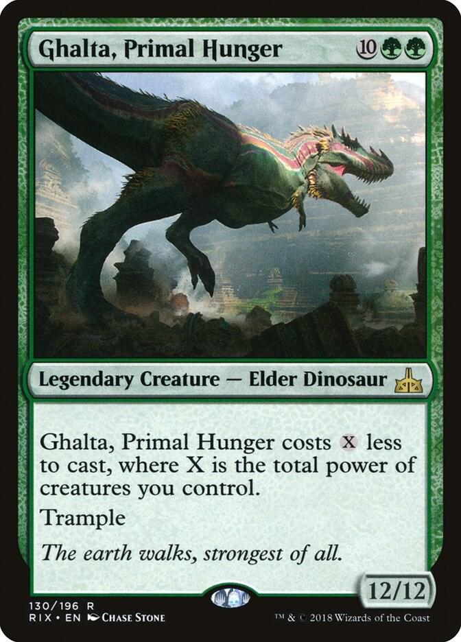 Ghalta, Primal Hunger [Rivals of Ixalan] 130