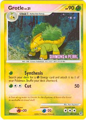 Grotle - 49/130 [Diamond & Pearl] [Burger King Promos] 049/130