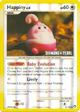 Happiny - 52/123 [Diamond & Pearl] [Burger King Promos] 052/123