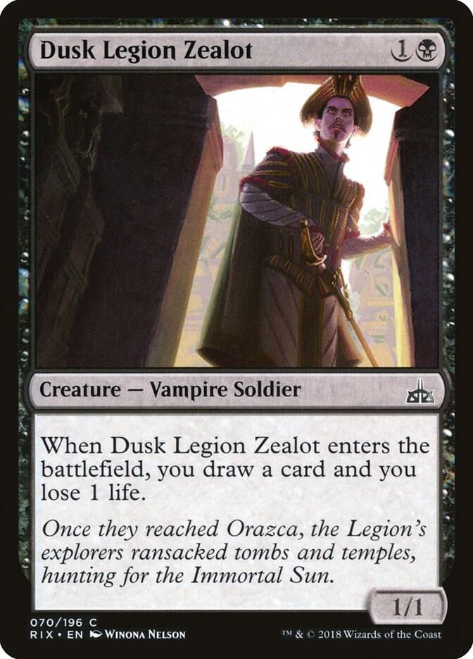 Dusk Legion Zealot [Rivals of Ixalan] 70
