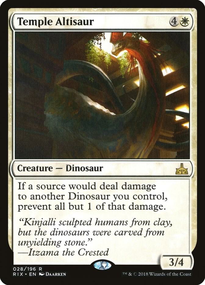 Temple Altisaur [Rivals of Ixalan] 28