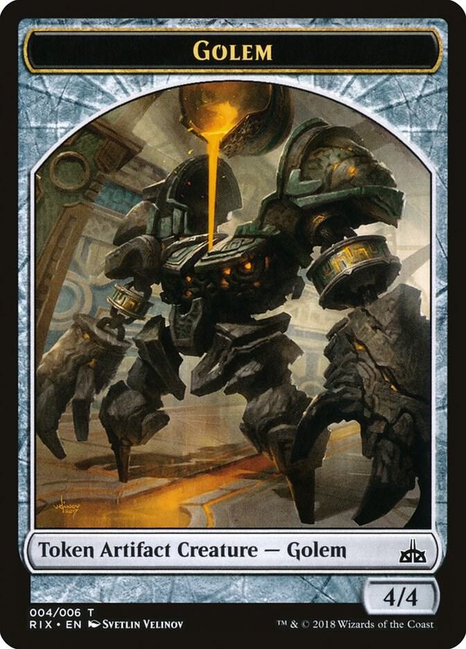 Golem Token (004) [Rivals of Ixalan] 4