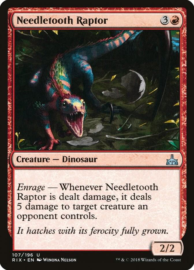 Needletooth Raptor [Rivals of Ixalan] 107