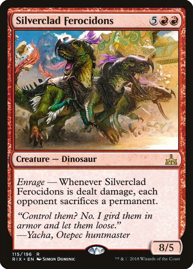 Silverclad Ferocidons [Rivals of Ixalan] 115