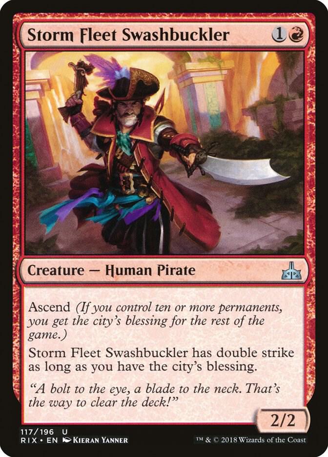 Storm Fleet Swashbuckler [Rivals of Ixalan] 117