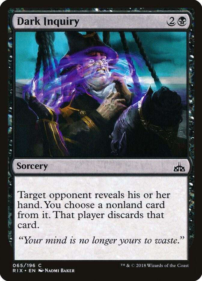 Dark Inquiry [Rivals of Ixalan] 65