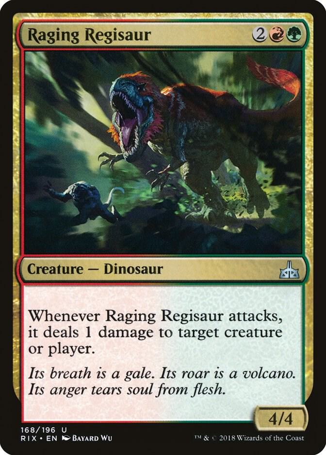 Raging Regisaur [Rivals of Ixalan] 168
