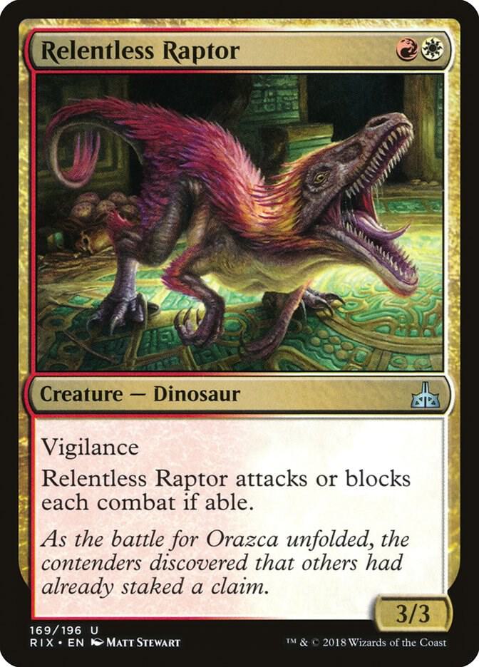 Relentless Raptor [Rivals of Ixalan] 169