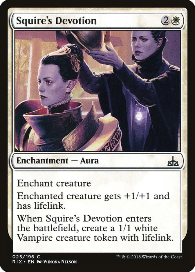 Squire's Devotion [Rivals of Ixalan] 25