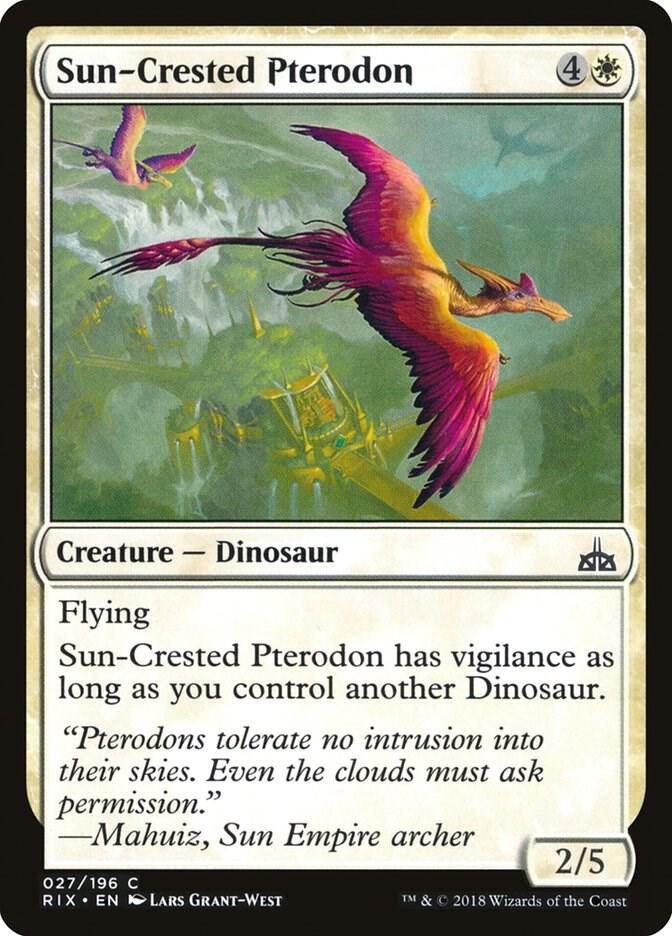 Sun-Crested Pterodon [Rivals of Ixalan] 27