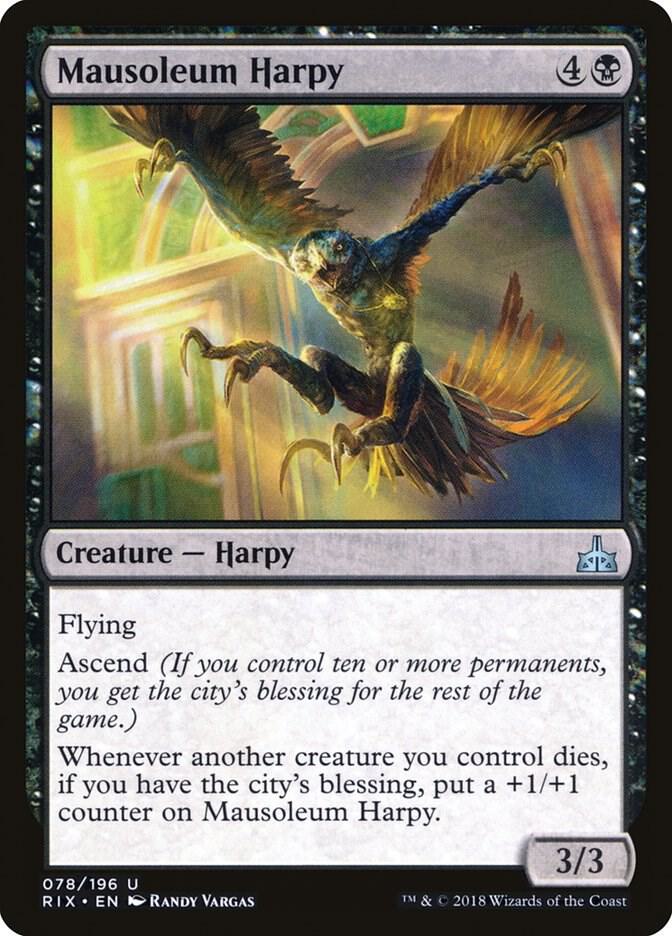 Mausoleum Harpy [Rivals of Ixalan] 78