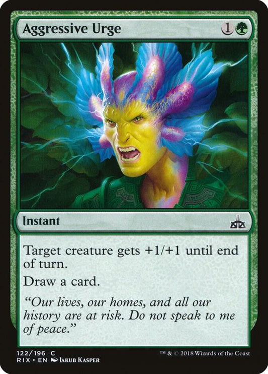 Aggressive Urge [Rivals of Ixalan] 122
