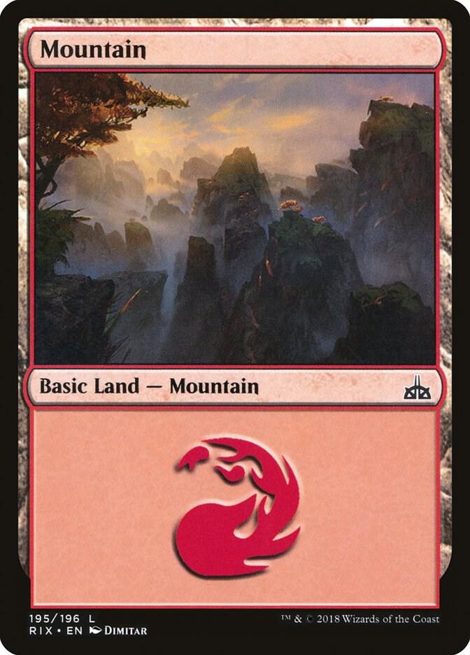 Mountain [Rivals of Ixalan] 195